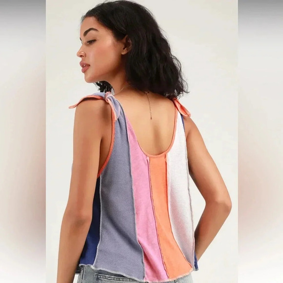 We The Free - Carousel Tank - Blue/Pink/Peach - Size X-Small - Gently Used!! - Picture 2 of 11